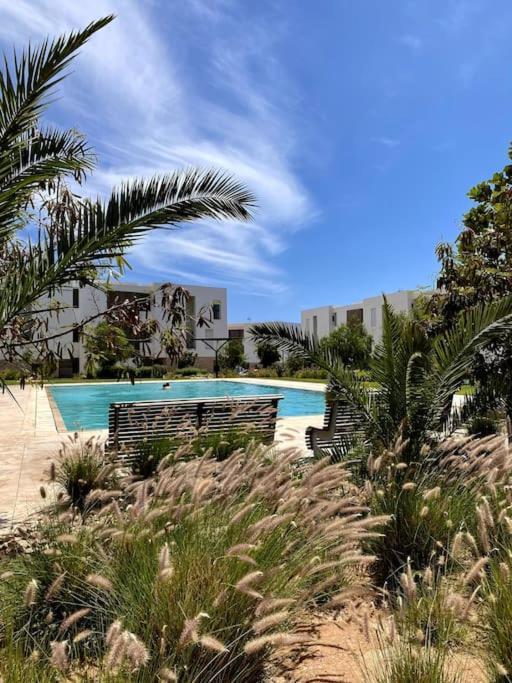 Luxurious Golf & Sea View Beach Apartment With Pool Access - Tamourrit, Taghazout Bay Dış mekan fotoğraf